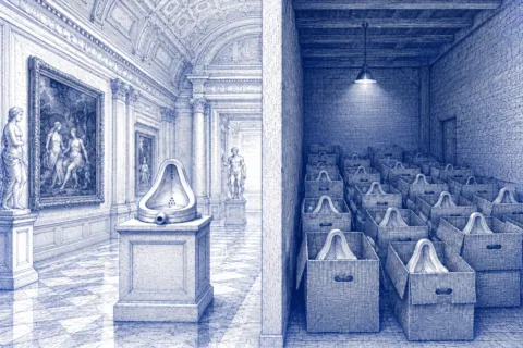 THE URINAL IN THE MUSEUM